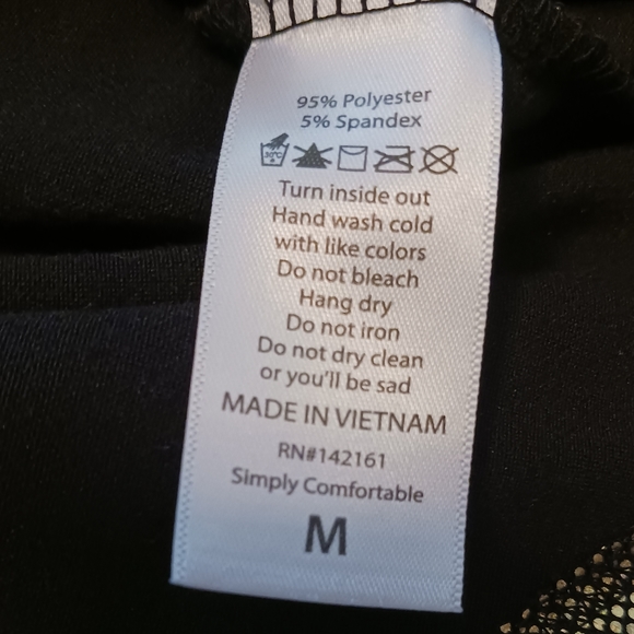 Lula Roe metallic gold tee. NWT Size M - Picture 6 of 7